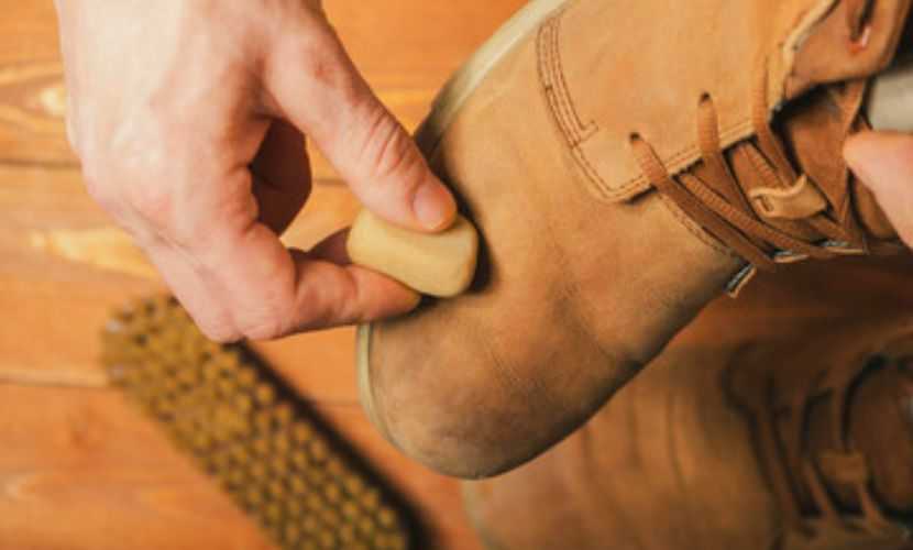 eraser to remove debris of blundstone boots