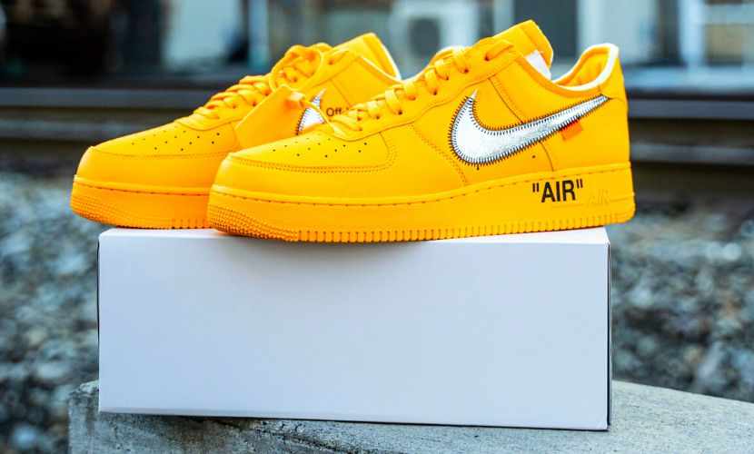 yellow nike air force one 