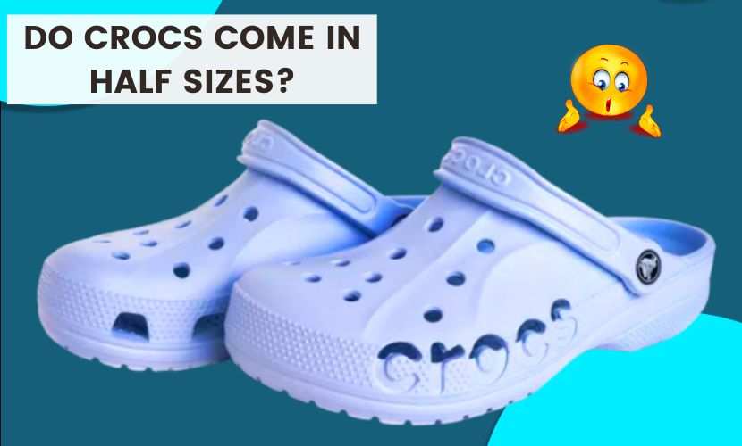 What size crocs if half size hot sale