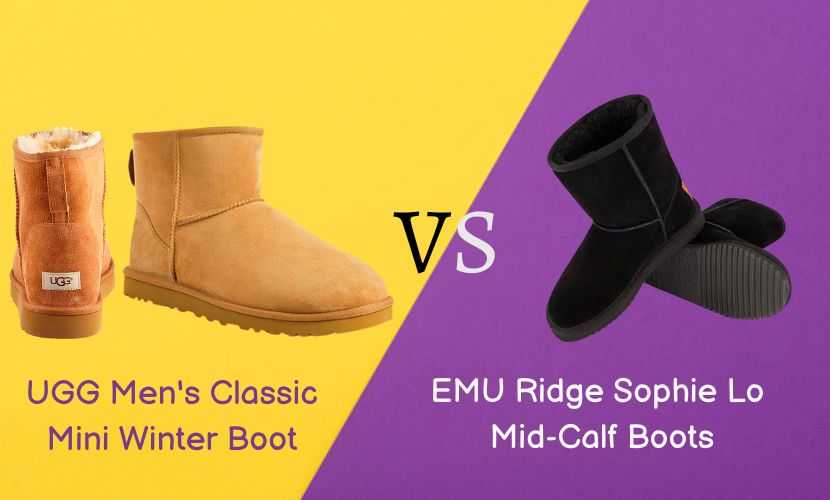 UGG Men's Classic Mini Winter Boot VS EMU Ridge Sophie Lo Mid-Calf Boots
