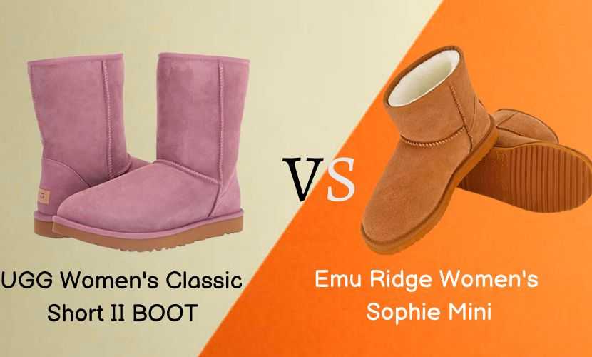 UGG Women's Classic Short II Boot VS Emu Ridge Women's Sophie Mini