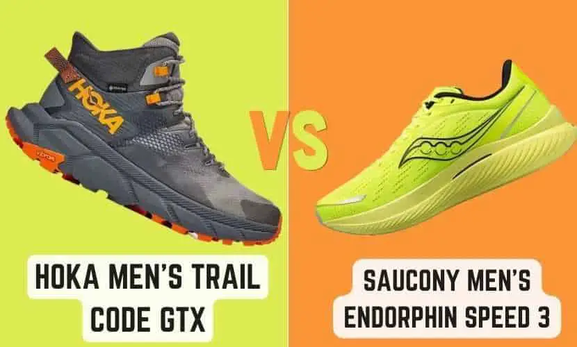 Hoka Men's Trail Code GTX vs. Saucony Men's Endorphin Speed 3