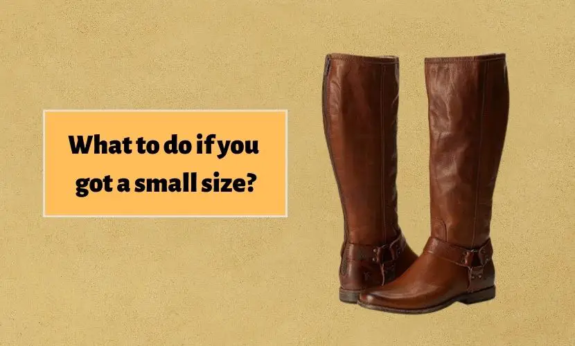 What to do if you got a small size