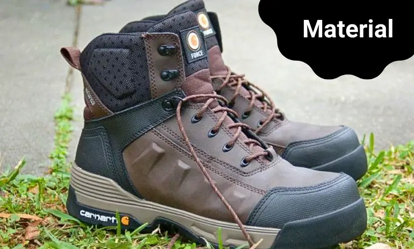 carhartt  boots material used
