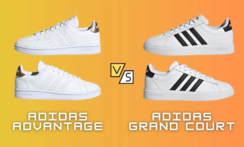 adidas advantage base vs adidas grand court base