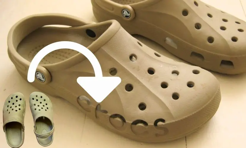 crocs crease then and now