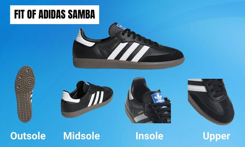 fit of adidas samba