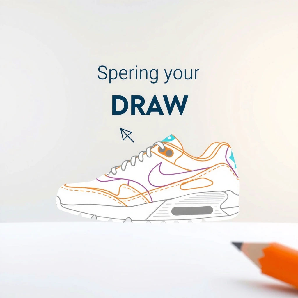 Drawing Supplies - how to draw a nike shoe