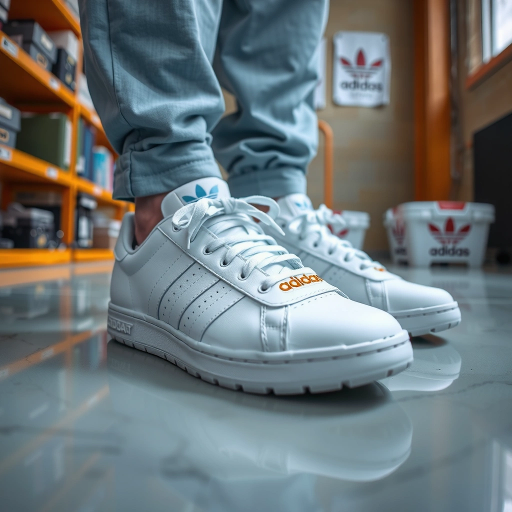 Gather - how to clean white shoes adidas