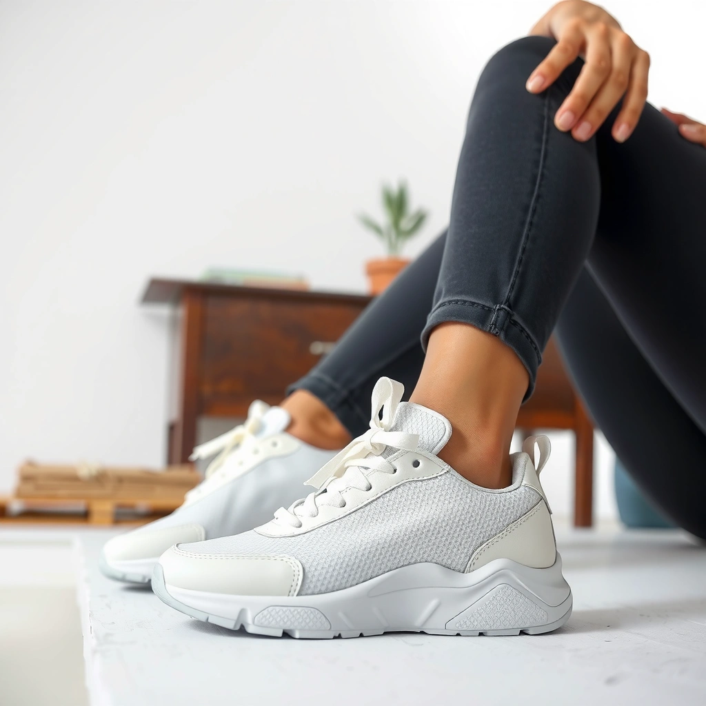 Care Labels - how to clean white mesh shoes