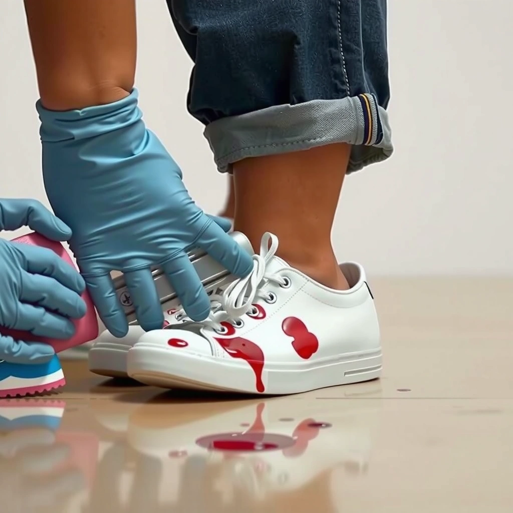 Cleaning Supplies - how to clean stains on white shoes