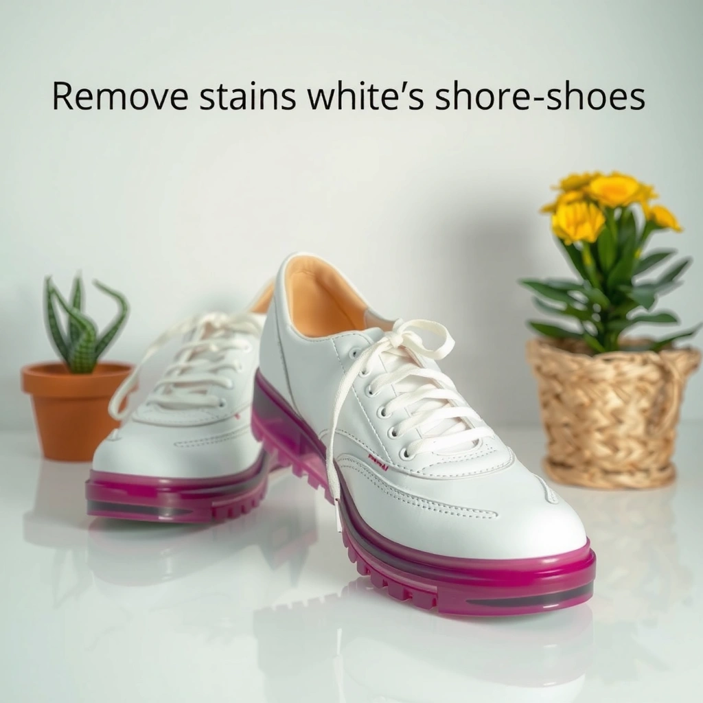 Cleaning Supplies - how to remove stains from white shoes