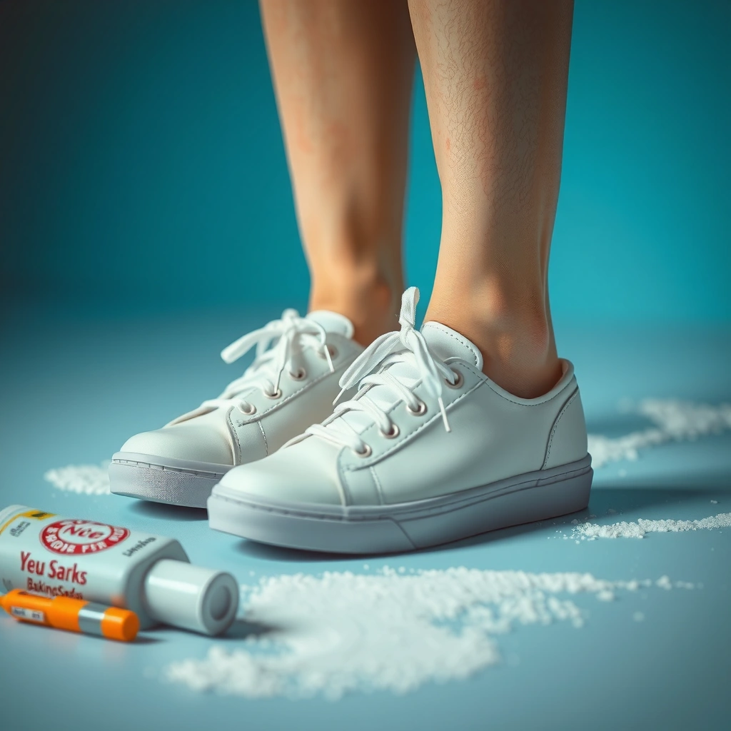 Cleaning White Shoes - how to clean white shoes with baking soda