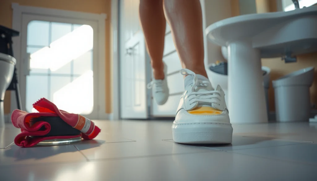 How Do You Remove Yellow Stains From White Shoes?