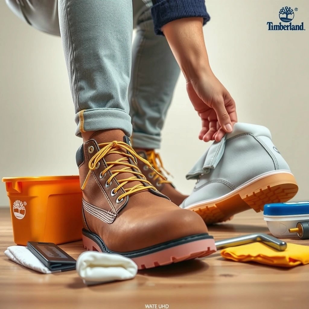 Gather Cleaning Supplies - how to clean timberland shoes