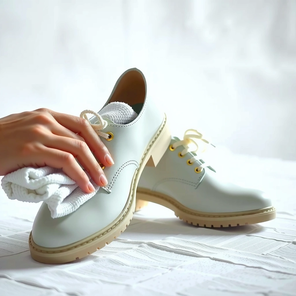 Gather Cleaning Supplies - how to clean white shoes cloth