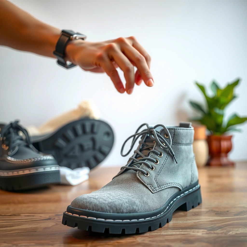 Gather Cleaning Supplies - how do you clean cloth shoes