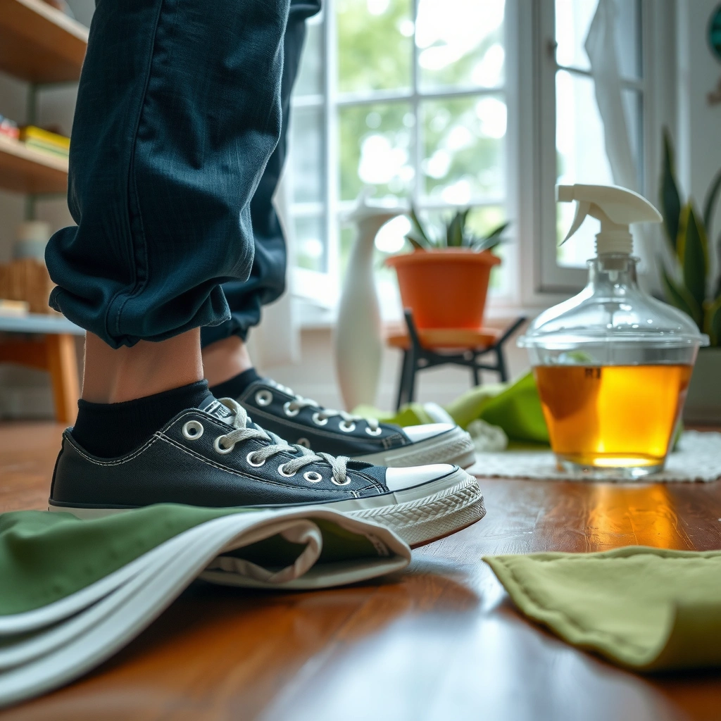 Gather Cleaning Supplies - how do i clean converse shoes