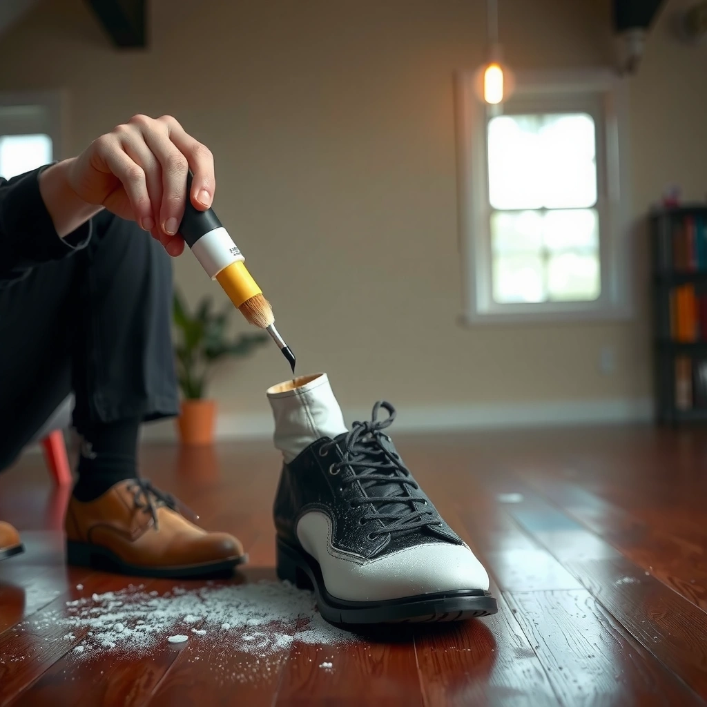 Paint Type - how to remove paint off leather shoes