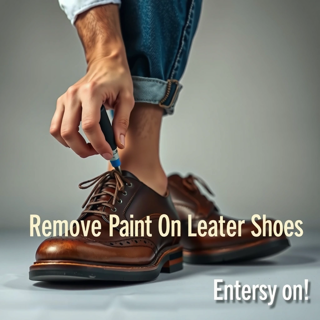 Paint Type - how to remove paint on leather shoes