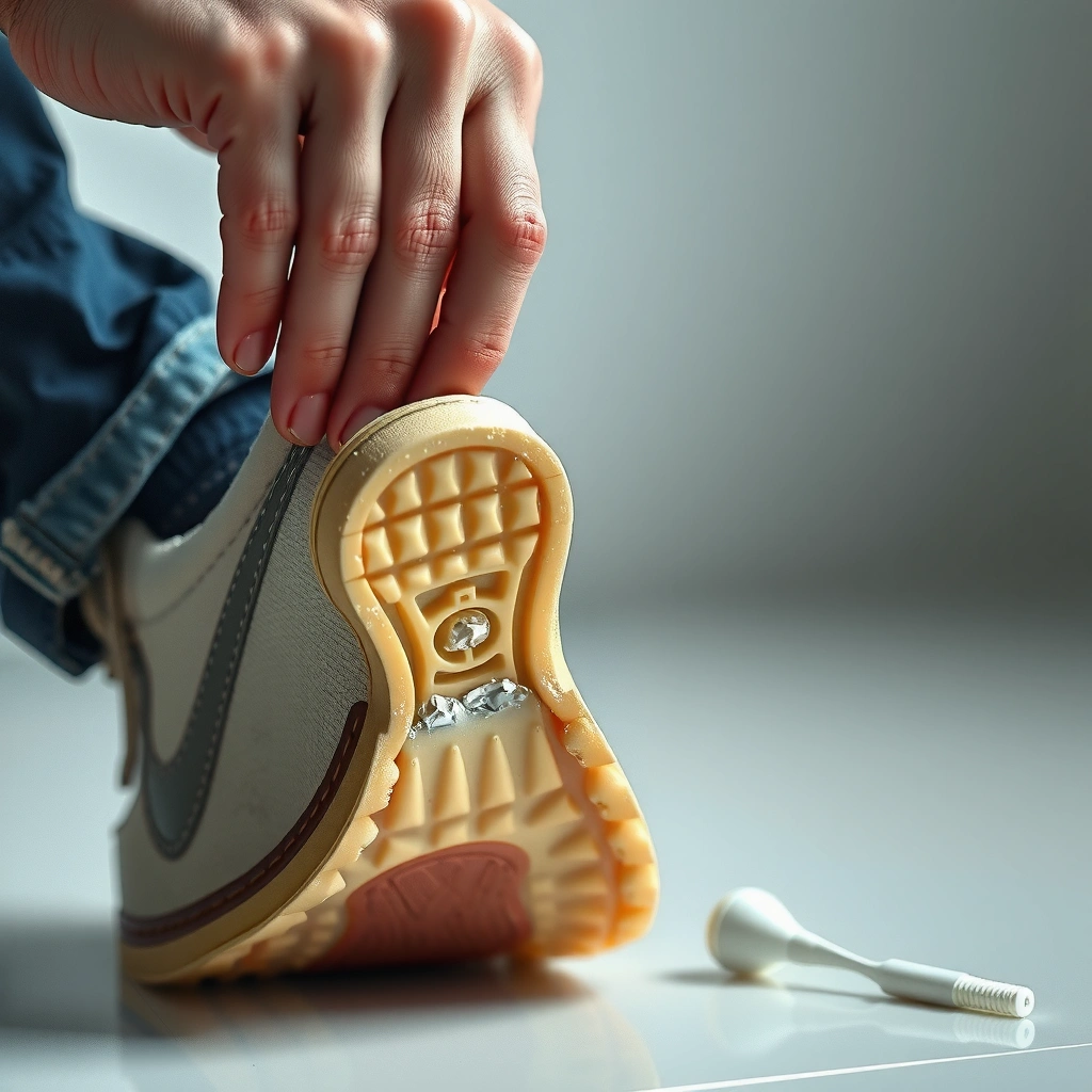 Safety Check - how to remove gum from bottom of shoe
