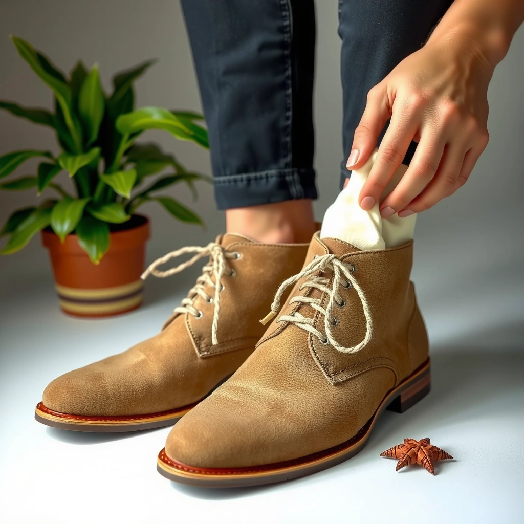 Supplies - how to remove a stain from suede shoes