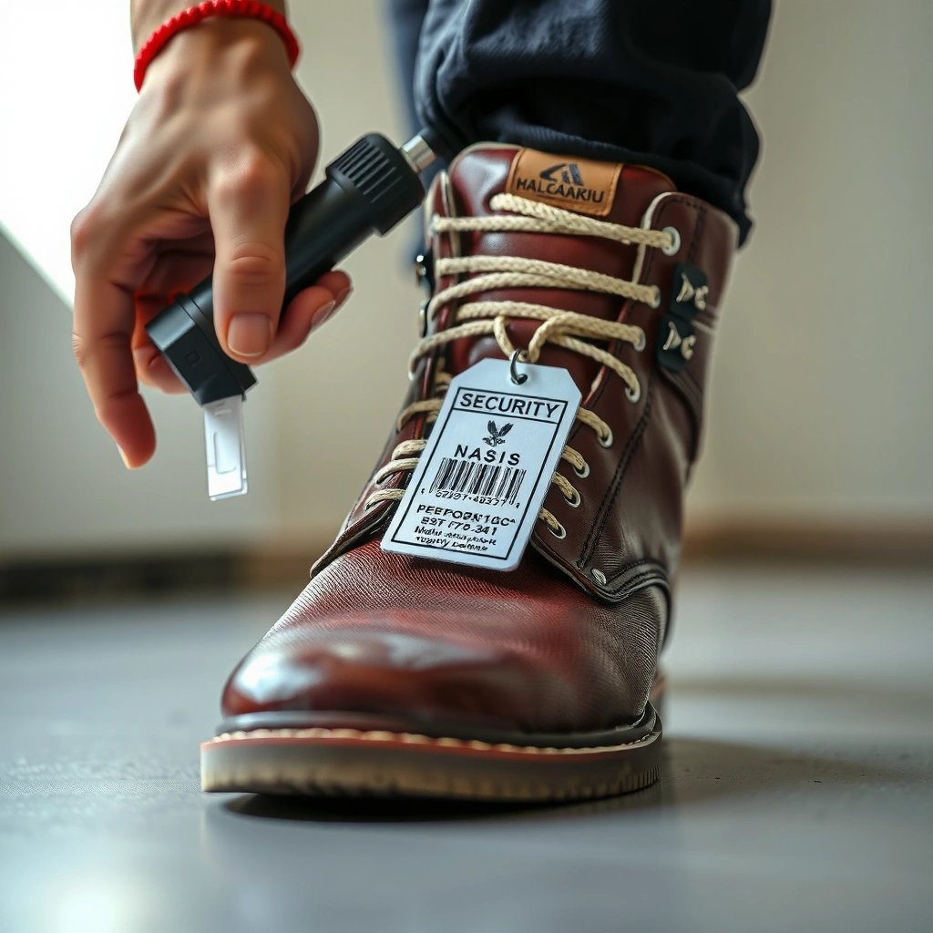 Tools - how to remove security tag from shoes with needle