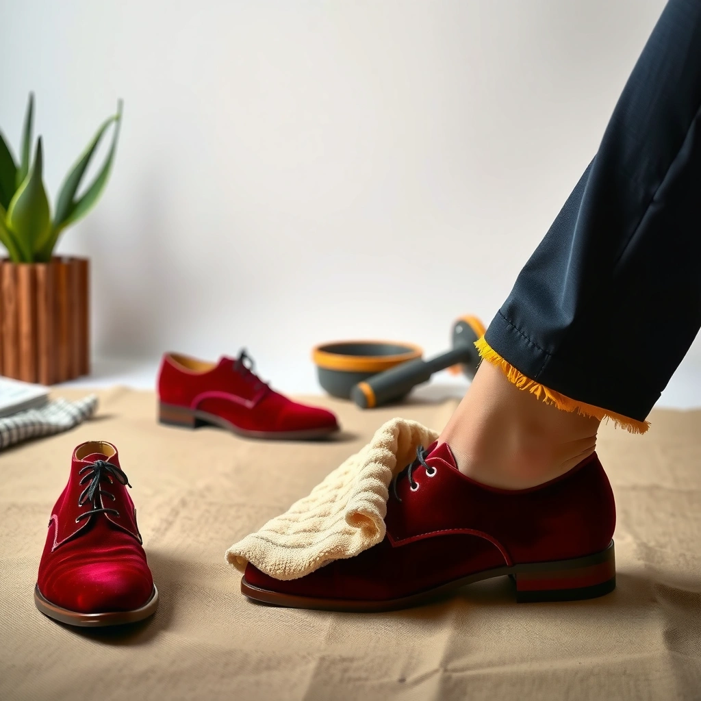 Velvet Shoes - how to clean velvet shoes
