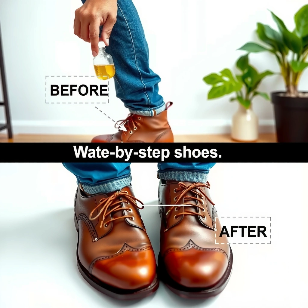 Water Spot - how to remove water spots from leather shoes