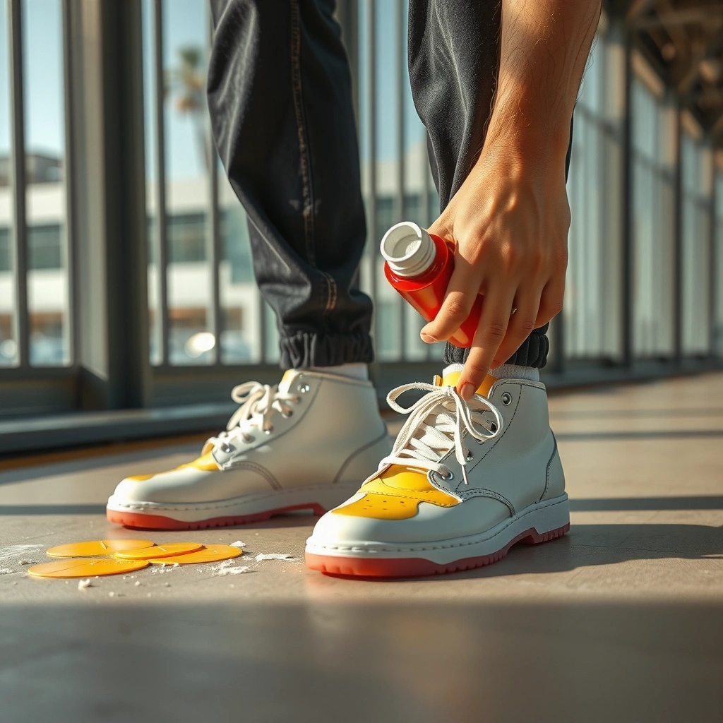 Yellow Stain - how to remove the yellow from white shoes